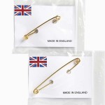 Elico Gold Plated Stock Pins - Plain