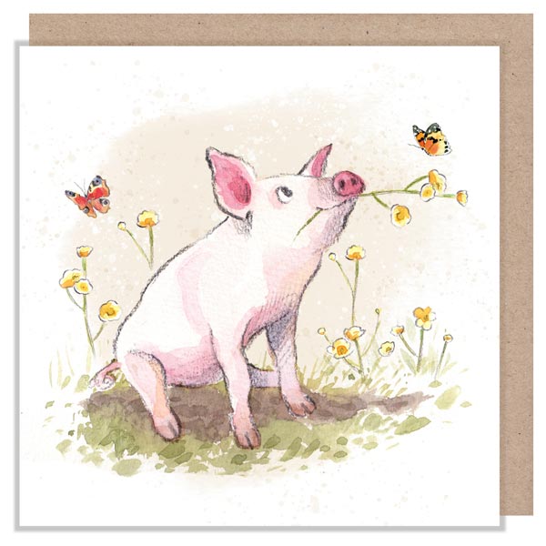 card-buttercup-pig